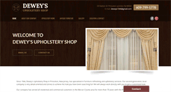 Desktop Screenshot of deweysupholsteryshop.com