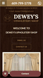 Mobile Screenshot of deweysupholsteryshop.com